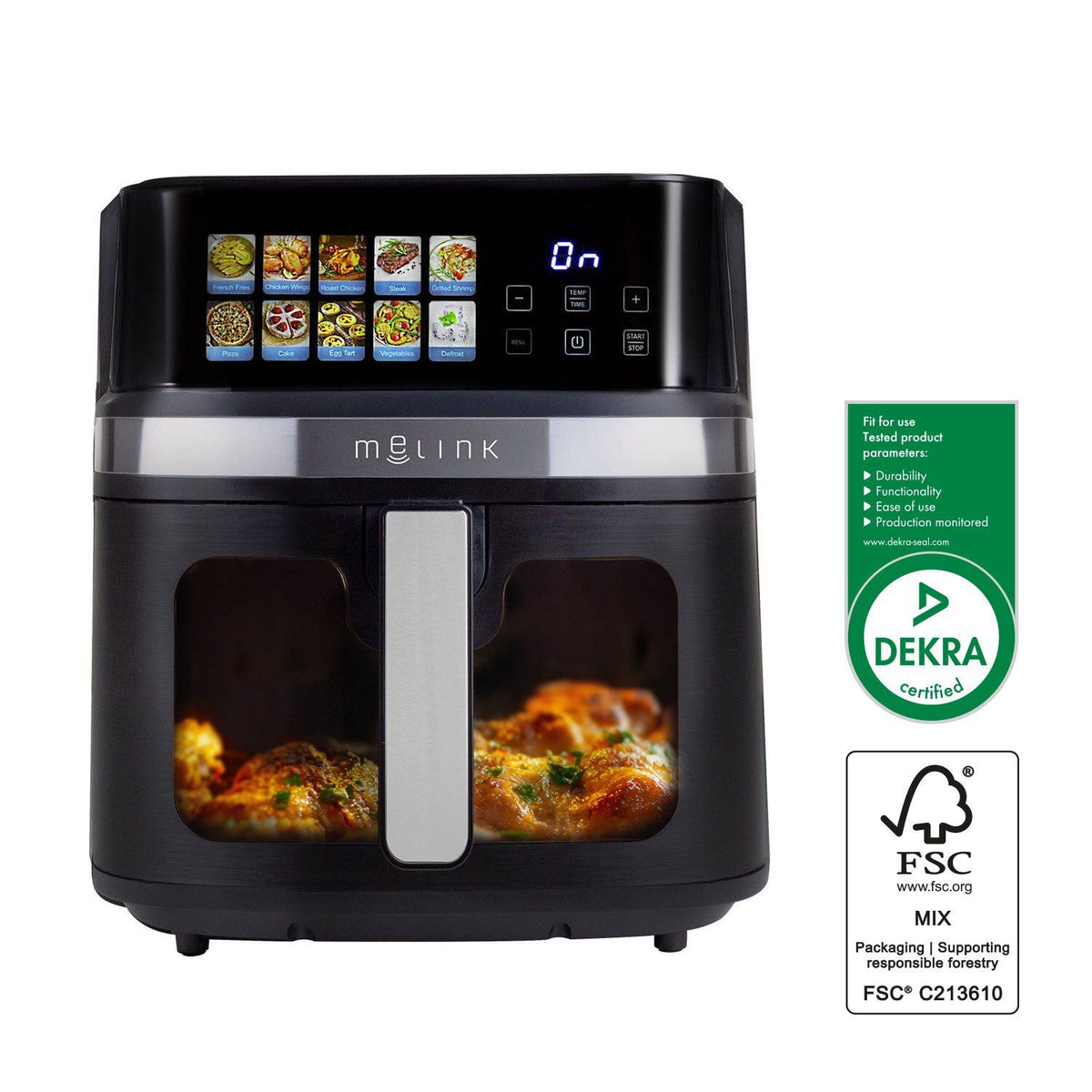 Air Fryer XL - Heißluftfritteuse - MELINK - 8,6 l