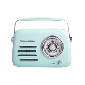 Verchromtes Retro-Radio mit Bluetooth-Lautsprecher von Vintage Cuisine 2.0