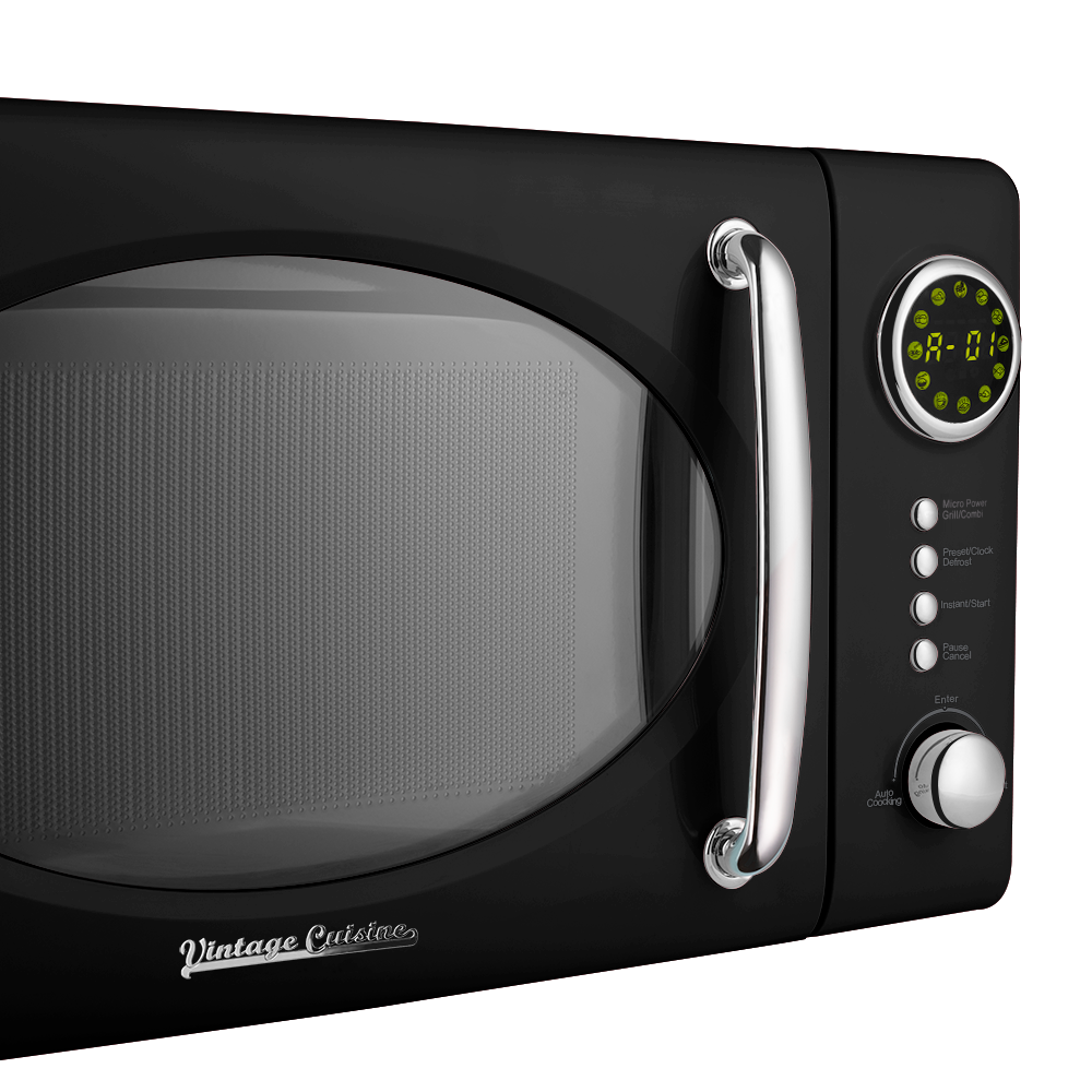  Retro microwave with display Vintage Cuisine