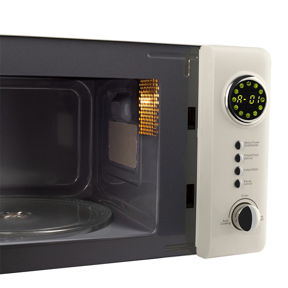  Retro microwave with display Vintage Cuisine