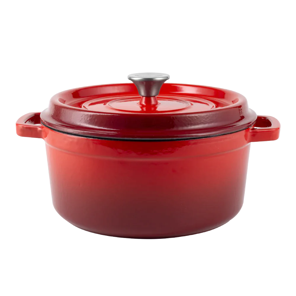 Enameled cast iron pot with lid 4,3L by Vintage Cuisine