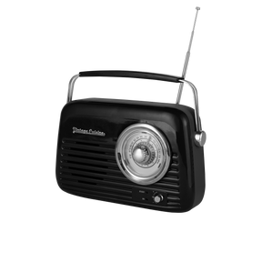 Chrome retro radio with bluetooth speaker by Vintage Cuisine