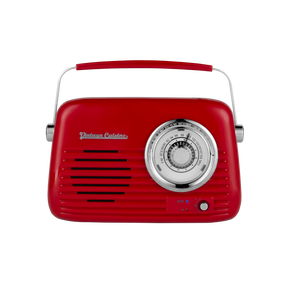 Chrome retro radio with bluetooth speaker by Vintage Cuisine