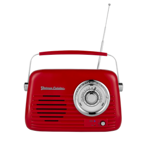 Chrome retro radio with bluetooth speaker by Vintage Cuisine