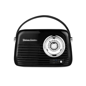 Verchromtes Retro-Radio mit Bluetooth-Lautsprecher von Vintage Cuisine