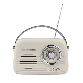 Verchromtes Retro-Radio mit Bluetooth-Lautsprecher von Vintage Cuisine