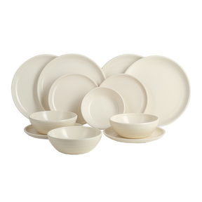 Vintage cuisine ceramic dishes set for 4