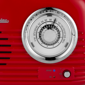 Verchromtes Retro-Radio mit Bluetooth-Lautsprecher von Vintage Cuisine