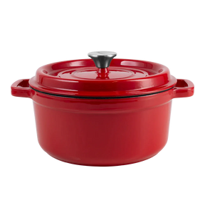 Enameled cast iron pot with lid 4,3L by Vintage Cuisine