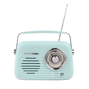 Chrome retro radio with bluetooth speaker by Vintage Cuisine