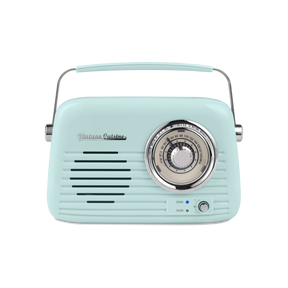 Verchromtes Retro-Radio mit Bluetooth-Lautsprecher von Vintage Cuisine