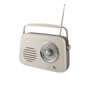 Verchromtes Retro-Radio mit Bluetooth-Lautsprecher von Vintage Cuisine