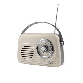 Verchromtes Retro-Radio mit Bluetooth-Lautsprecher von Vintage Cuisine