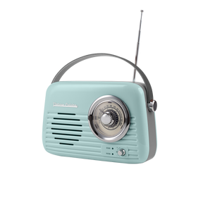 Verchromtes Retro-Radio mit Bluetooth-Lautsprecher von Vintage Cuisine